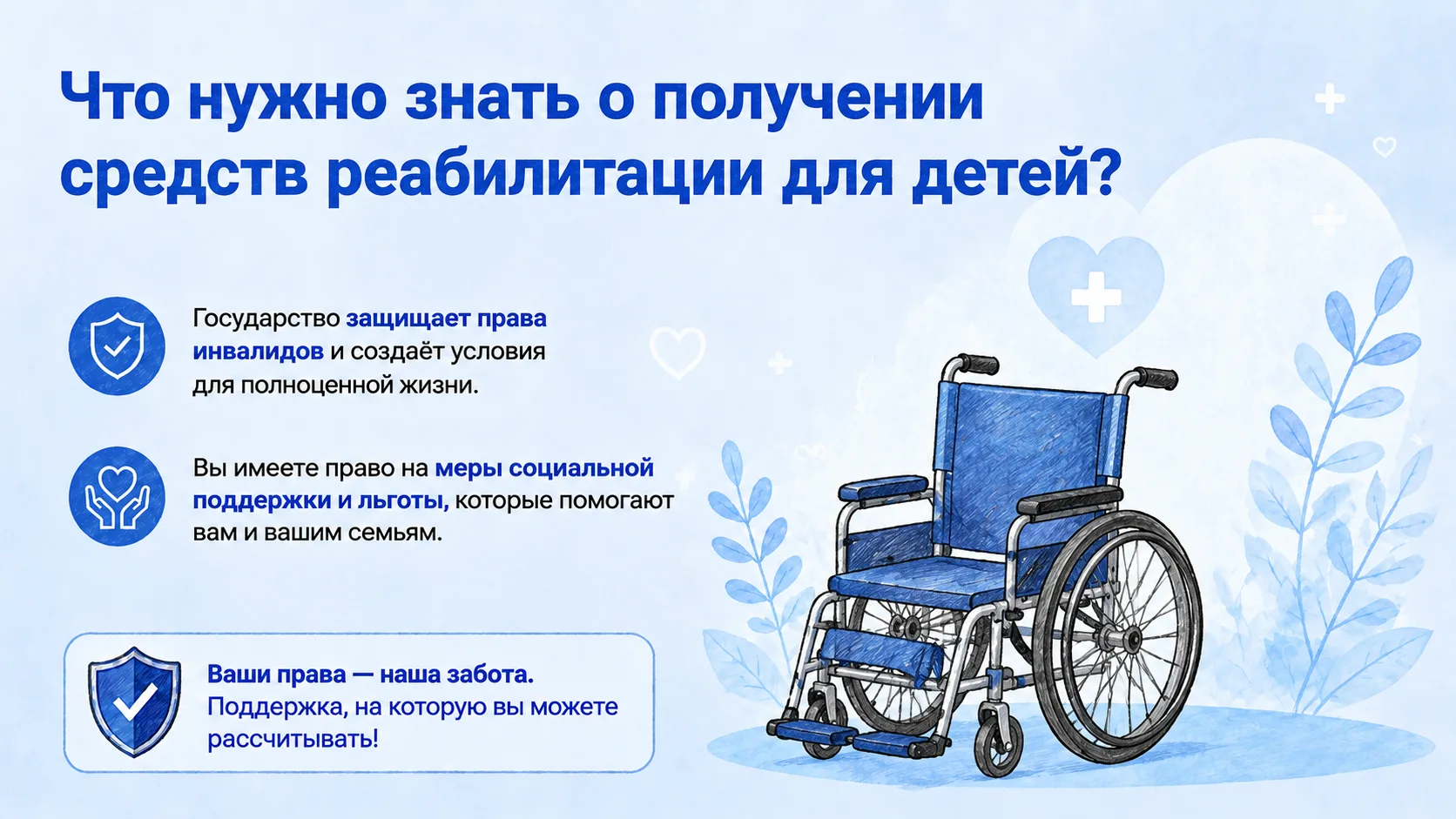 Что нужно знать о получении средств реабилитации для детей?