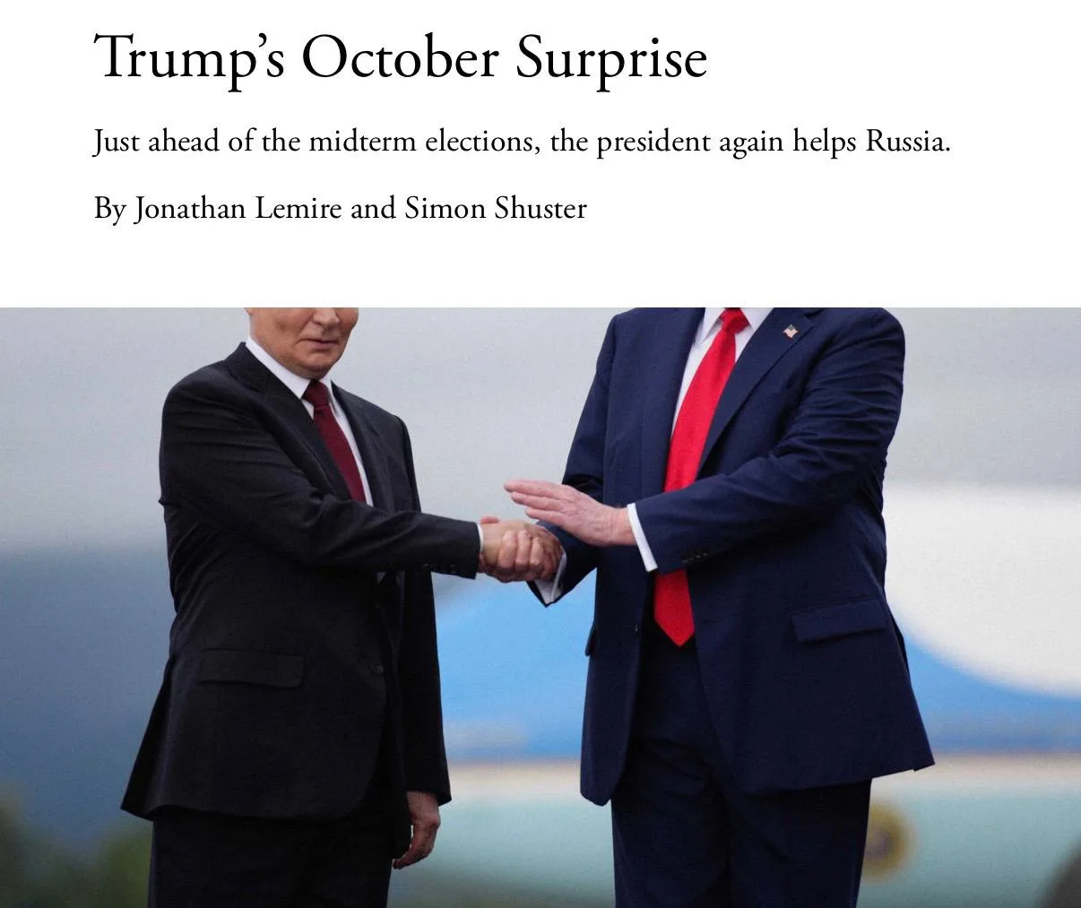 ⚡️Трамп считает Зеленского препятствием на пути к миру и получению Нобелевской премии м...