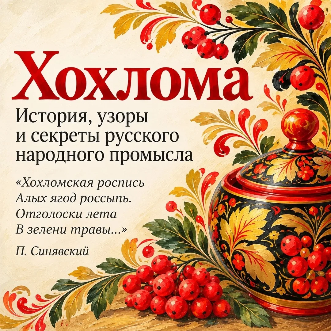 ХОХЛОМА: КОГДА РОСПИСЬ СТАНОВИТСЯ ИСКУССТВОМ