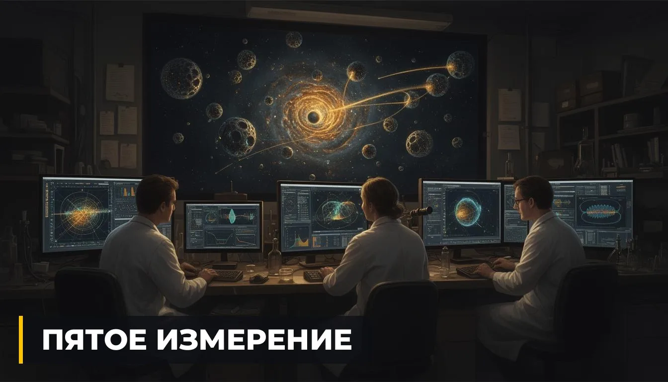 🌌 ТЁМНУЮ МАТЕРИЮ СВЯЗАЛИ С ЧЁРНЫМИ ДЫРАМИ ИЗ ПЯТОГО ИЗМЕРЕНИЯ
