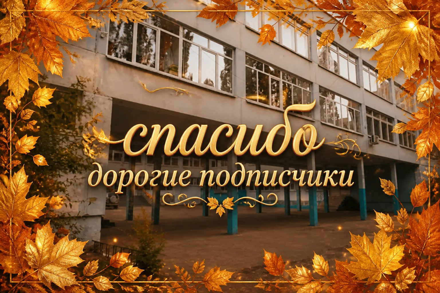 Дорогие подписчики! В этот светлый праздник, день учителя, мы хотим вам сказать спасибо...