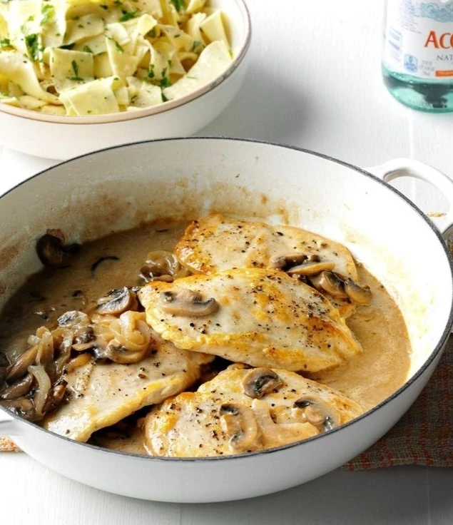 КУРИНАЯ ГРУДКА С ГРИБАМИ