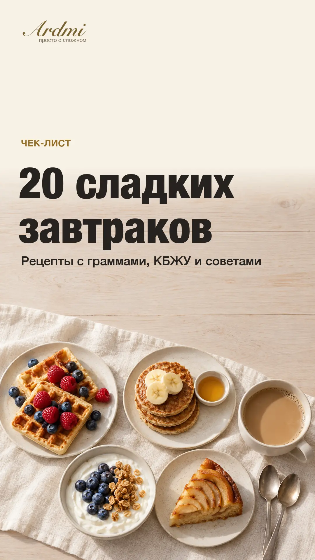 Обещанный чек-лист: 20 сладких завтраков 👆👆👆