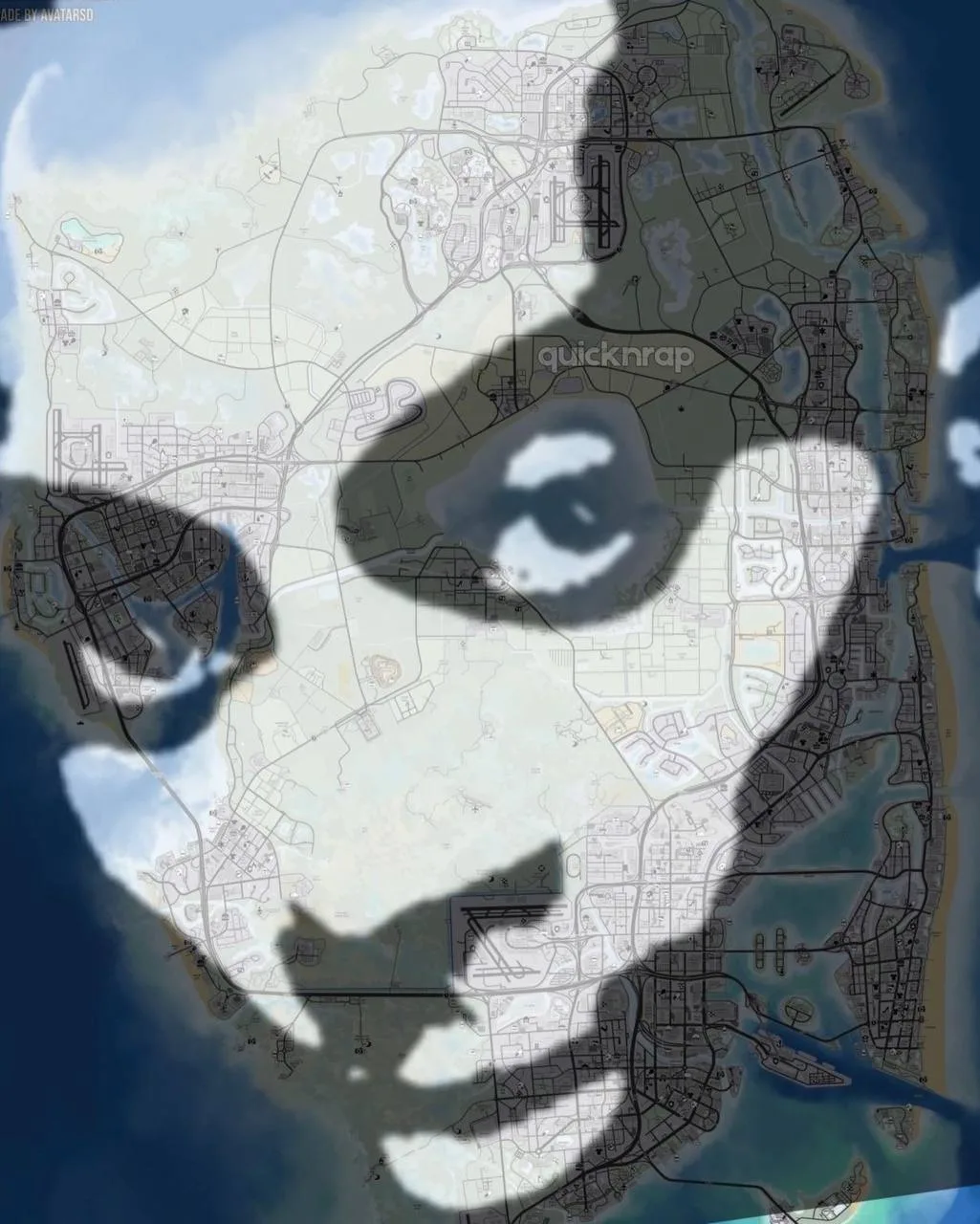 😭 Фанаты Playboi Carti считают, что карта GTA 6 по форме напоминает его лицо