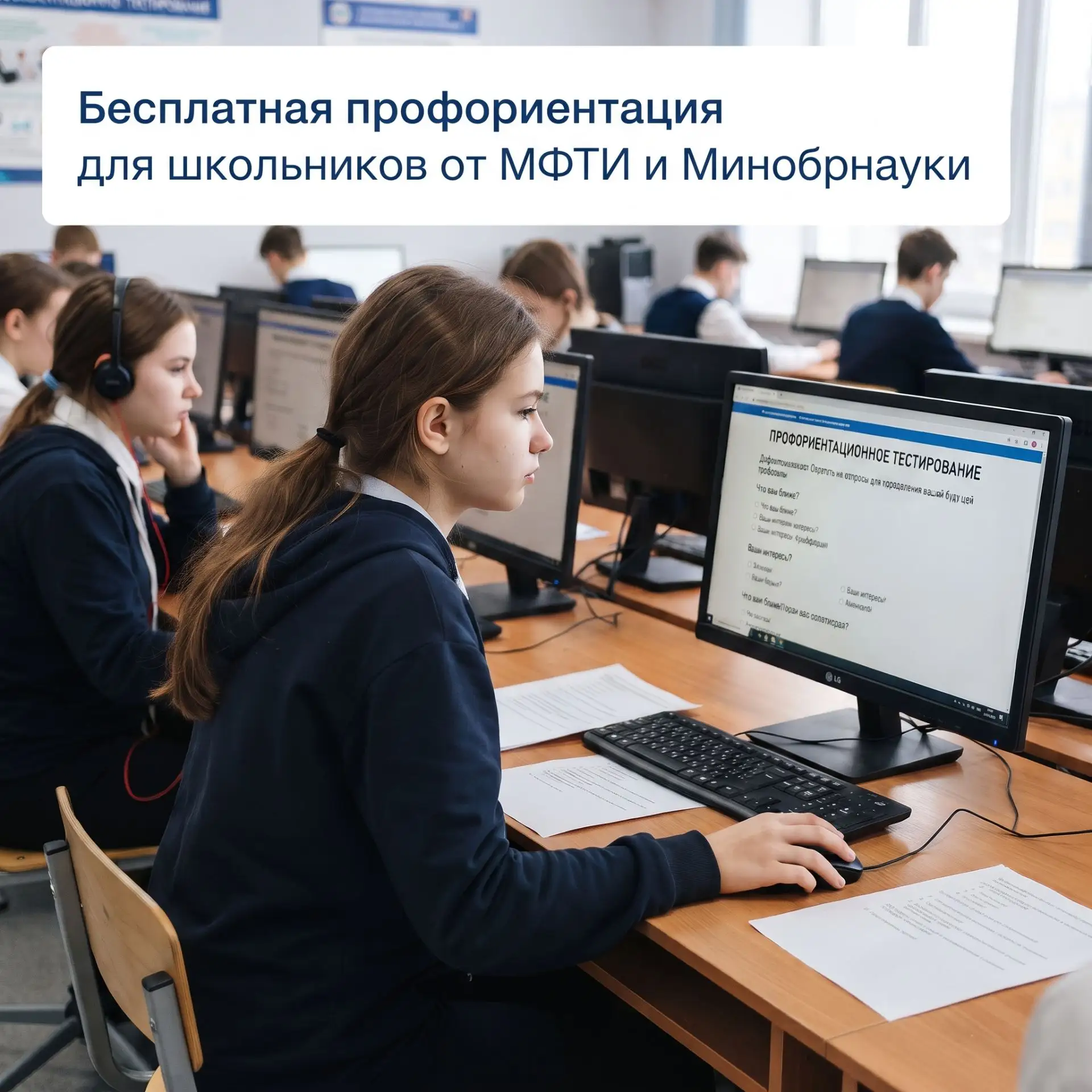 📢 Профориентационное тестирование для школьников, родителей и педагогов!