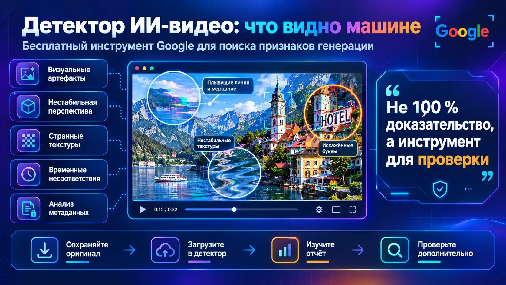 Google запустил бесплатный детектор ИИ‑видео: как это работает и зачем нужно