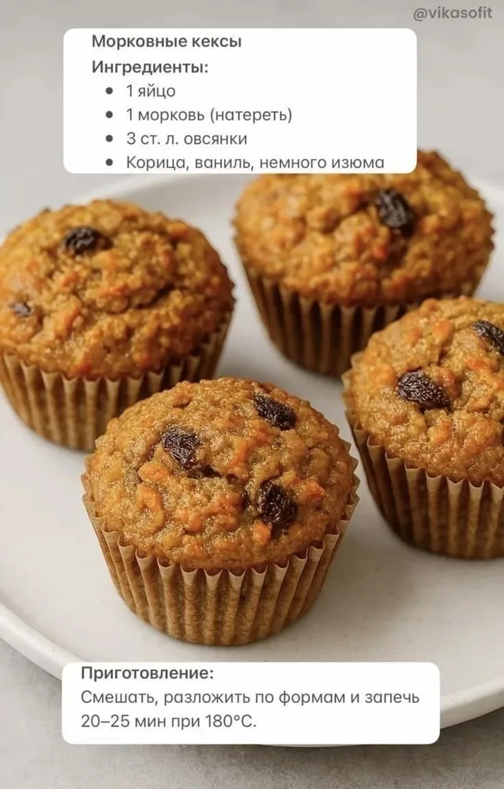 Морковные кексы 🧁