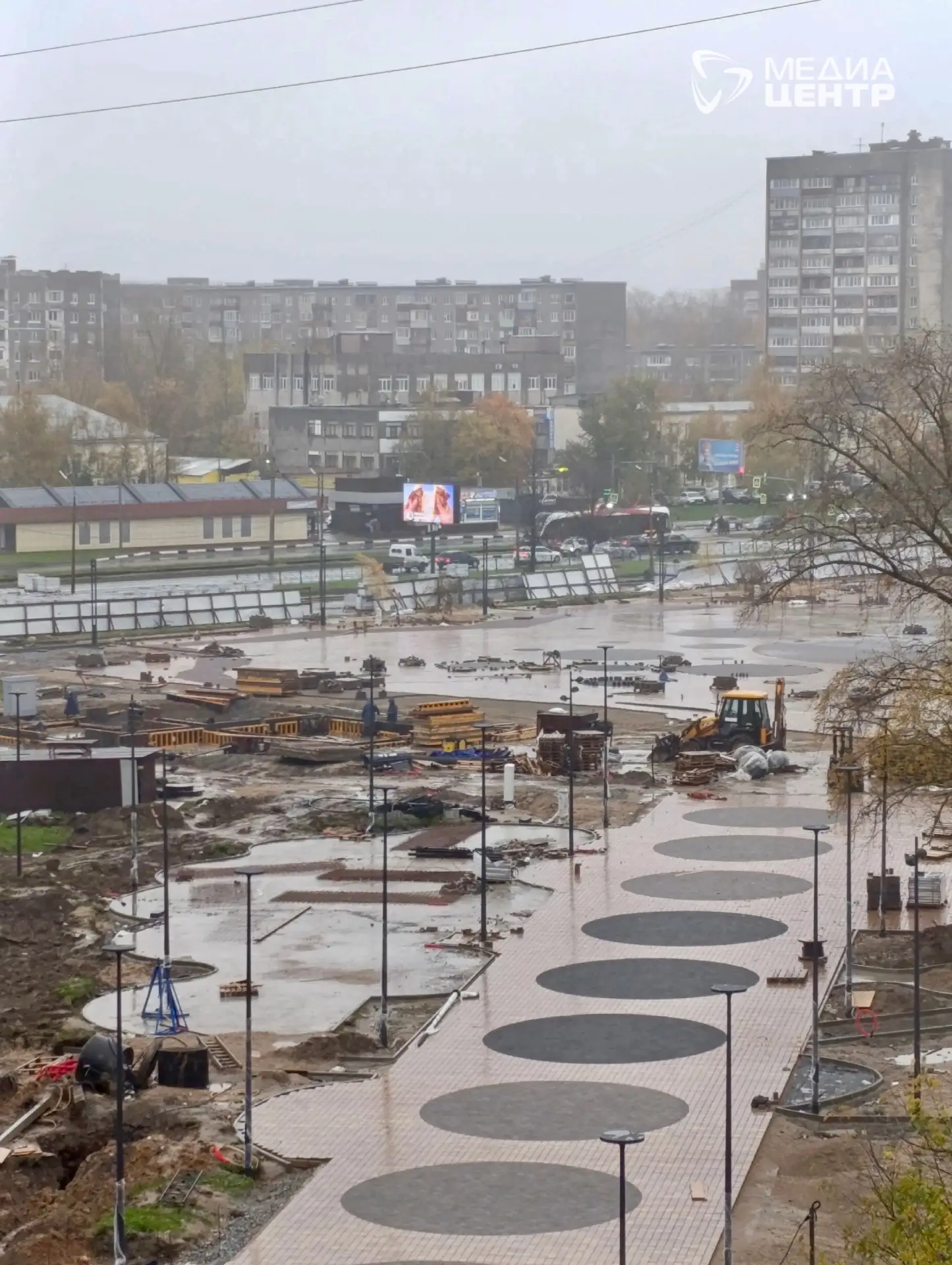 Реконструкция площади Химиков. Вид сверху.