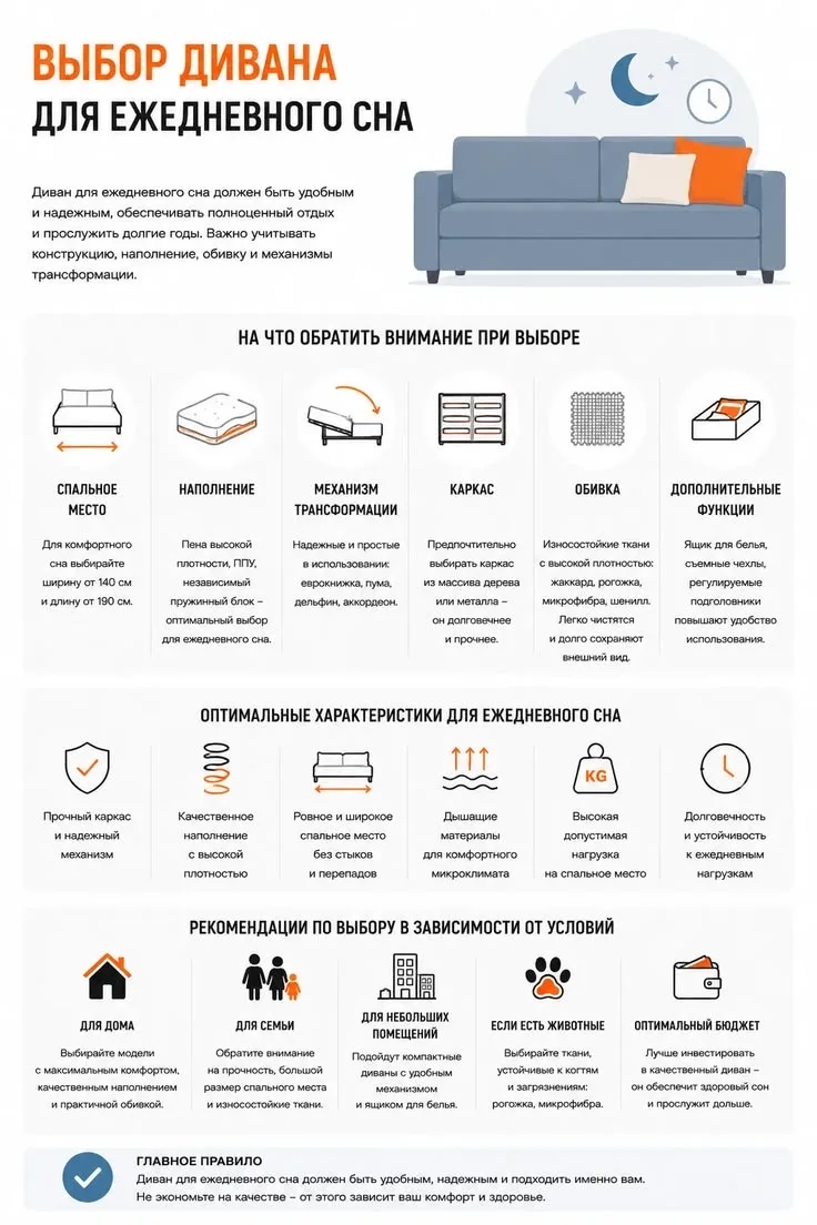 🛋️ Как выбрать идеальный диван?