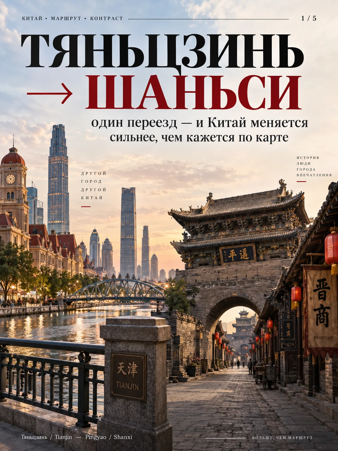 🇨🇳 Тяньцзинь → Шаньси: один переезд — и Китай меняется сильнее, чем кажется по карте