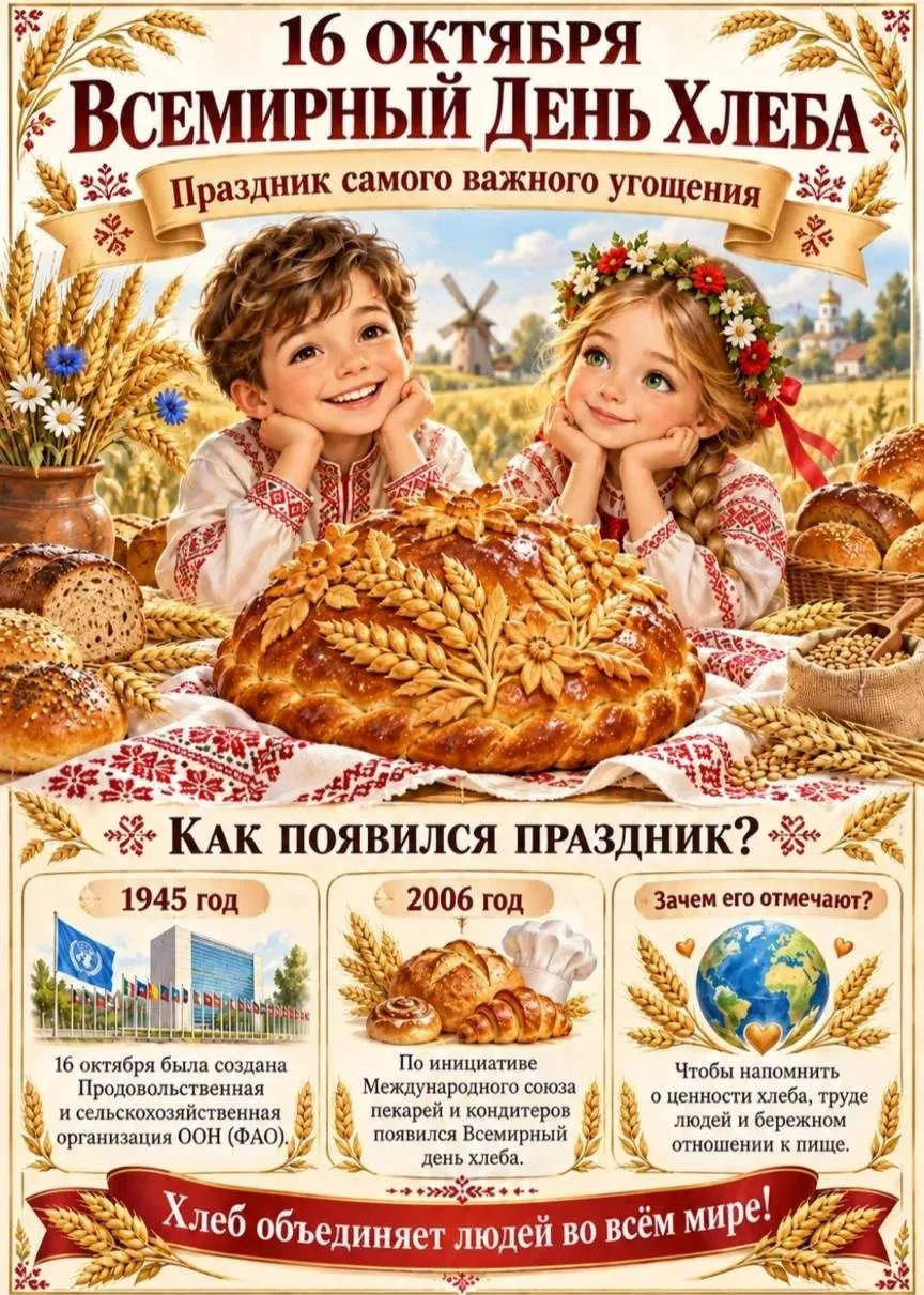 🍞 От зерна до булочки: как рождается хлеб?