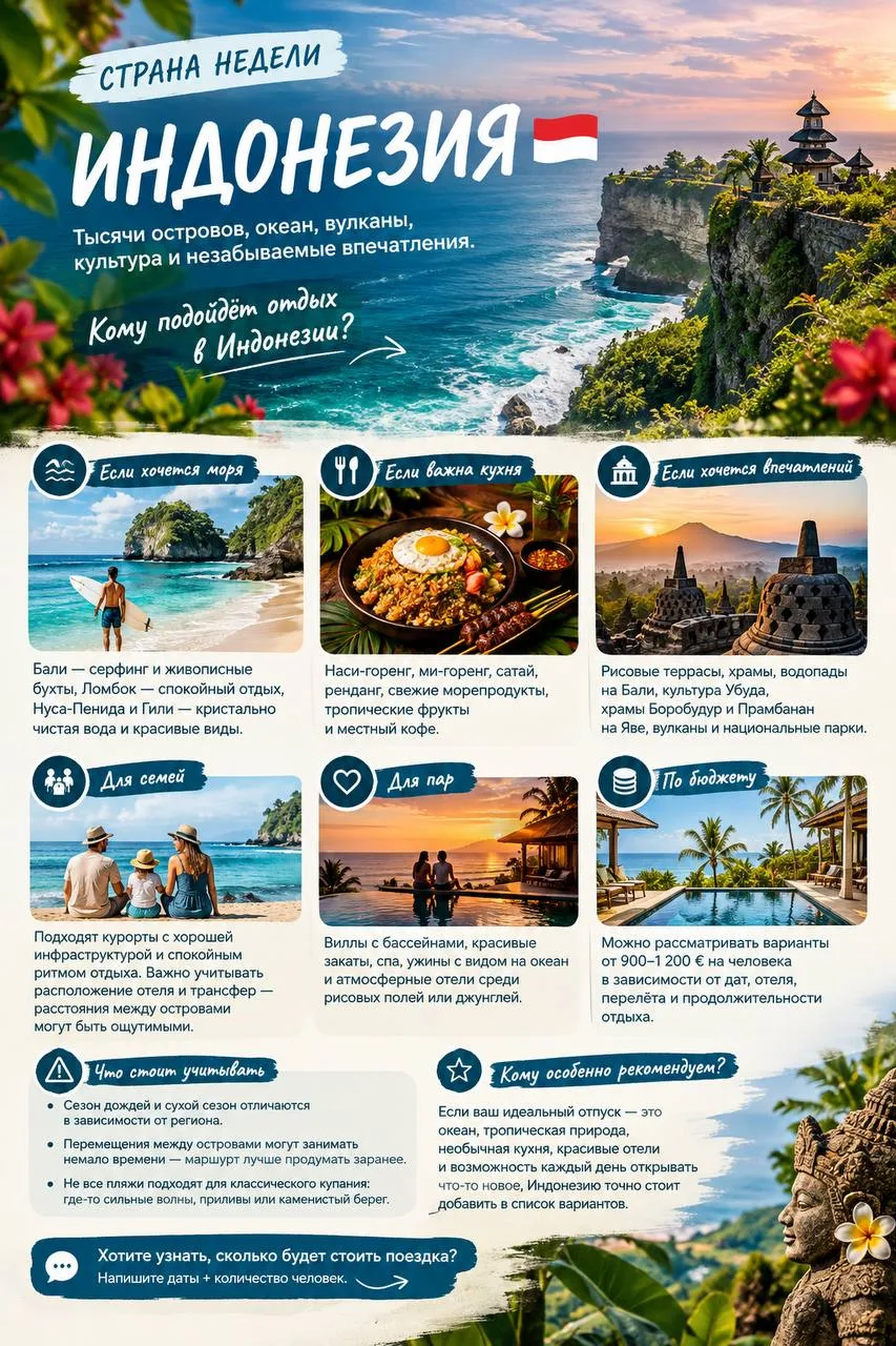 СТРАНА НЕДЕЛИ: 🇮🇩 ИНДОНЕЗИЯ