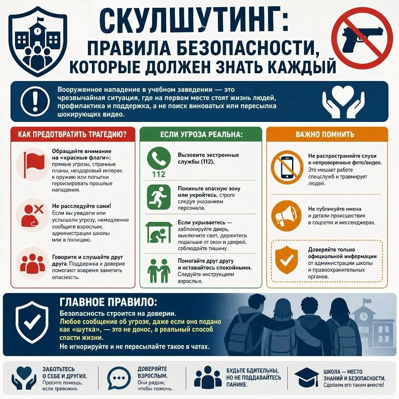 Скулшутинг: правила безопасности, которые должен знать каждый