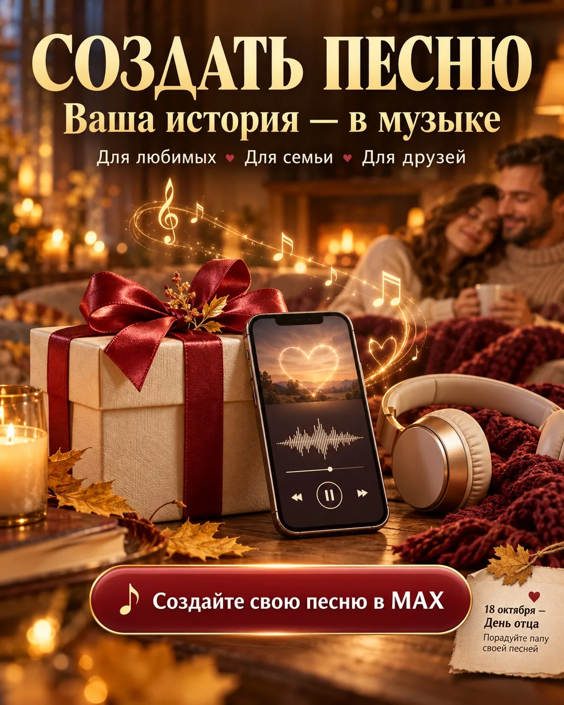 🎵 Создать песню онлайн — персональный подарок для близких ❤️
