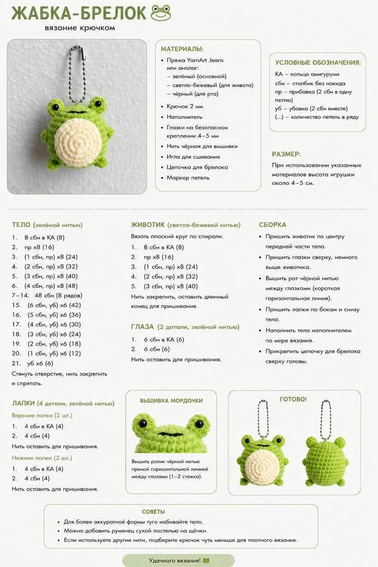 🐸 Брелок Жабка 🐸