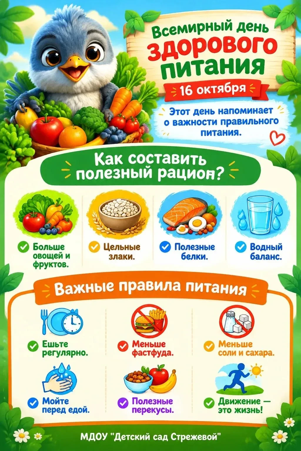 Сегодня отмечаем Всемирный день здорового питания! 🎉