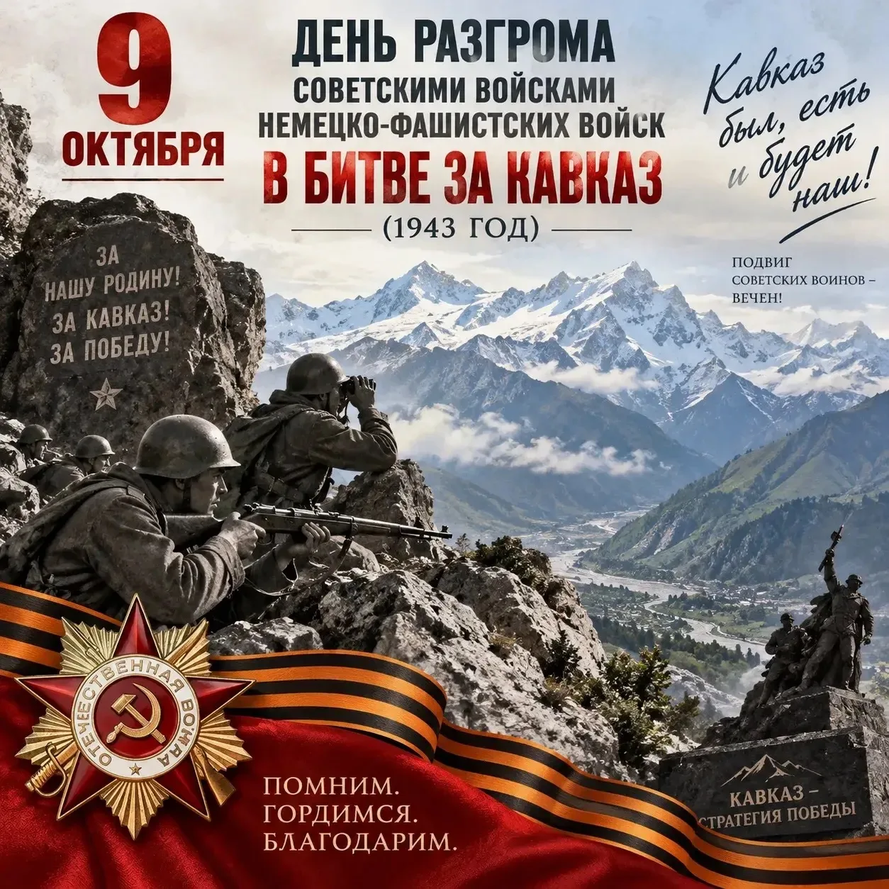 День воинской славы России — 9 октября!