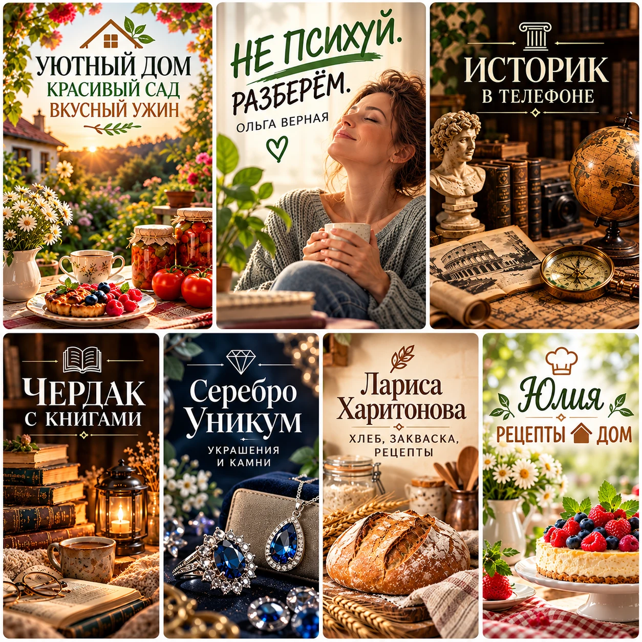 🌿 Собрала для вас уютную и очень разную подборку: дом и сад, психология без сложных сл...