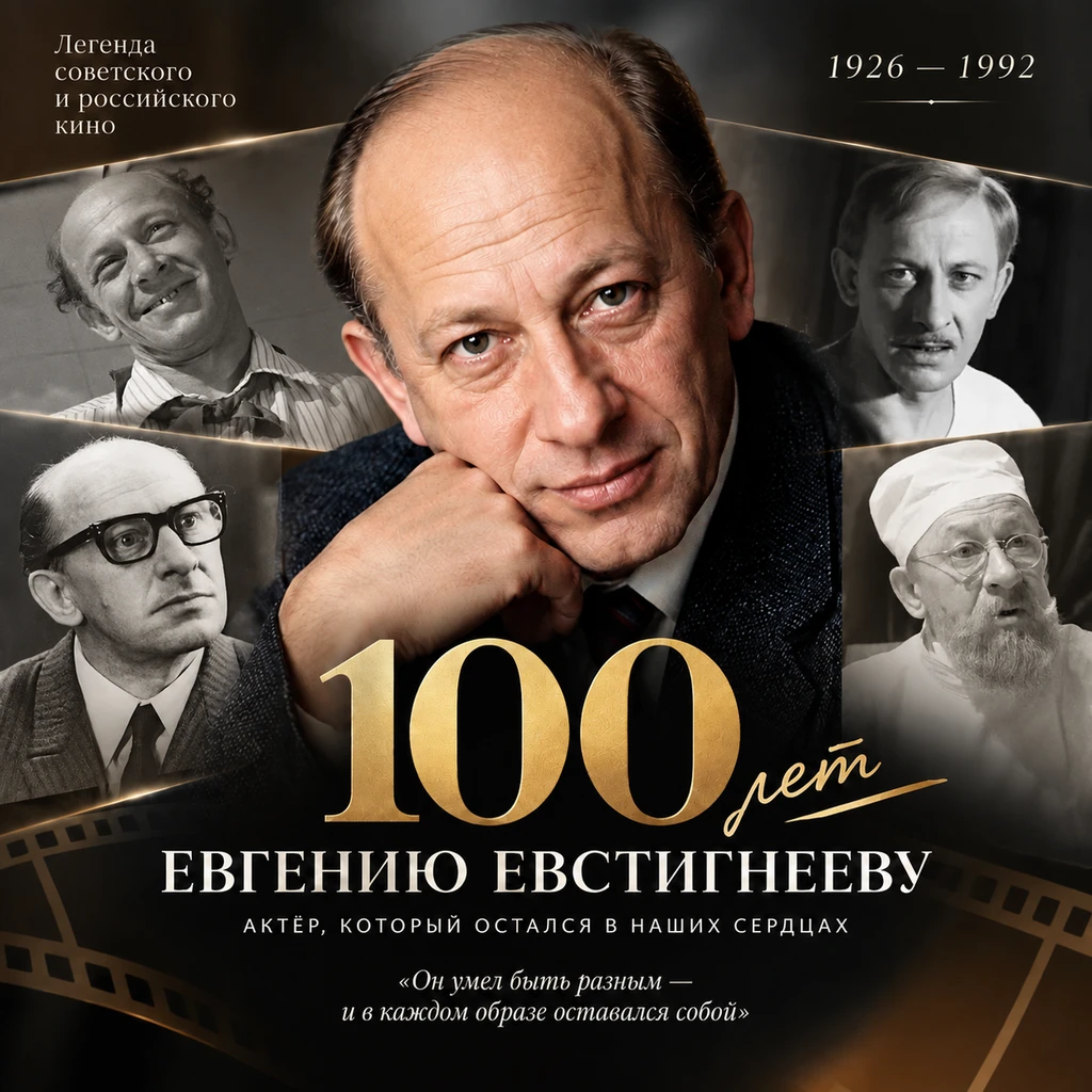 9 октября исполняется 100 лет Евгению Евстигнееву