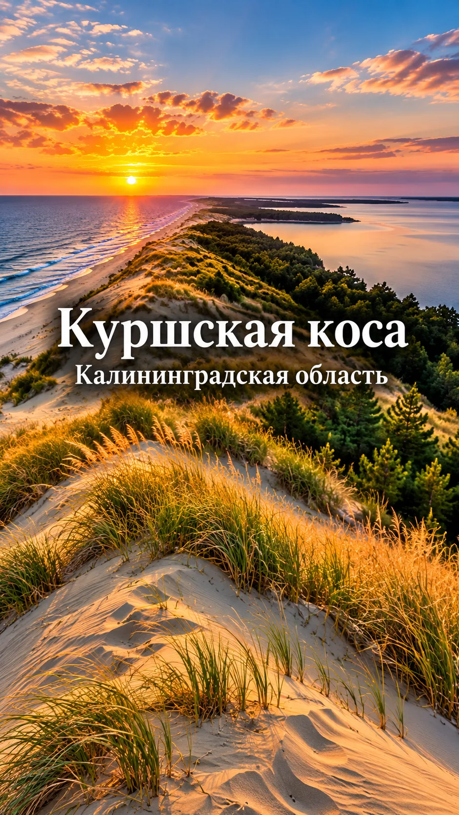Куршская коса — место, где море, дюны, лес и тишина соединяются в одно путешествие.