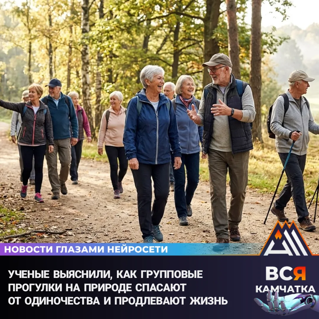 Групповые прогулки на природе помогают пожилым людям бороться с одиночеством и продлева...
