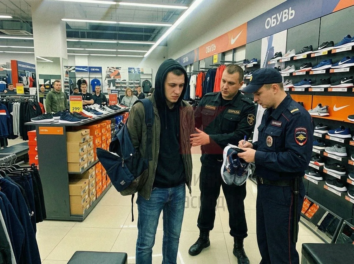 Не убежал: с поличным задержали похитителя кроссовок в Краснодаре