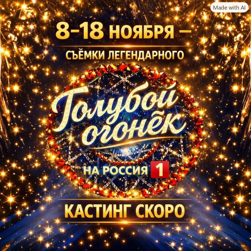 ⭐️ Новогодний «Голубой огонёк»возвращается!