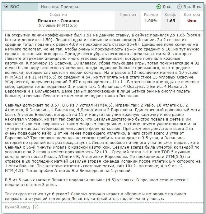 Итог платных прогнозов от 12.10.