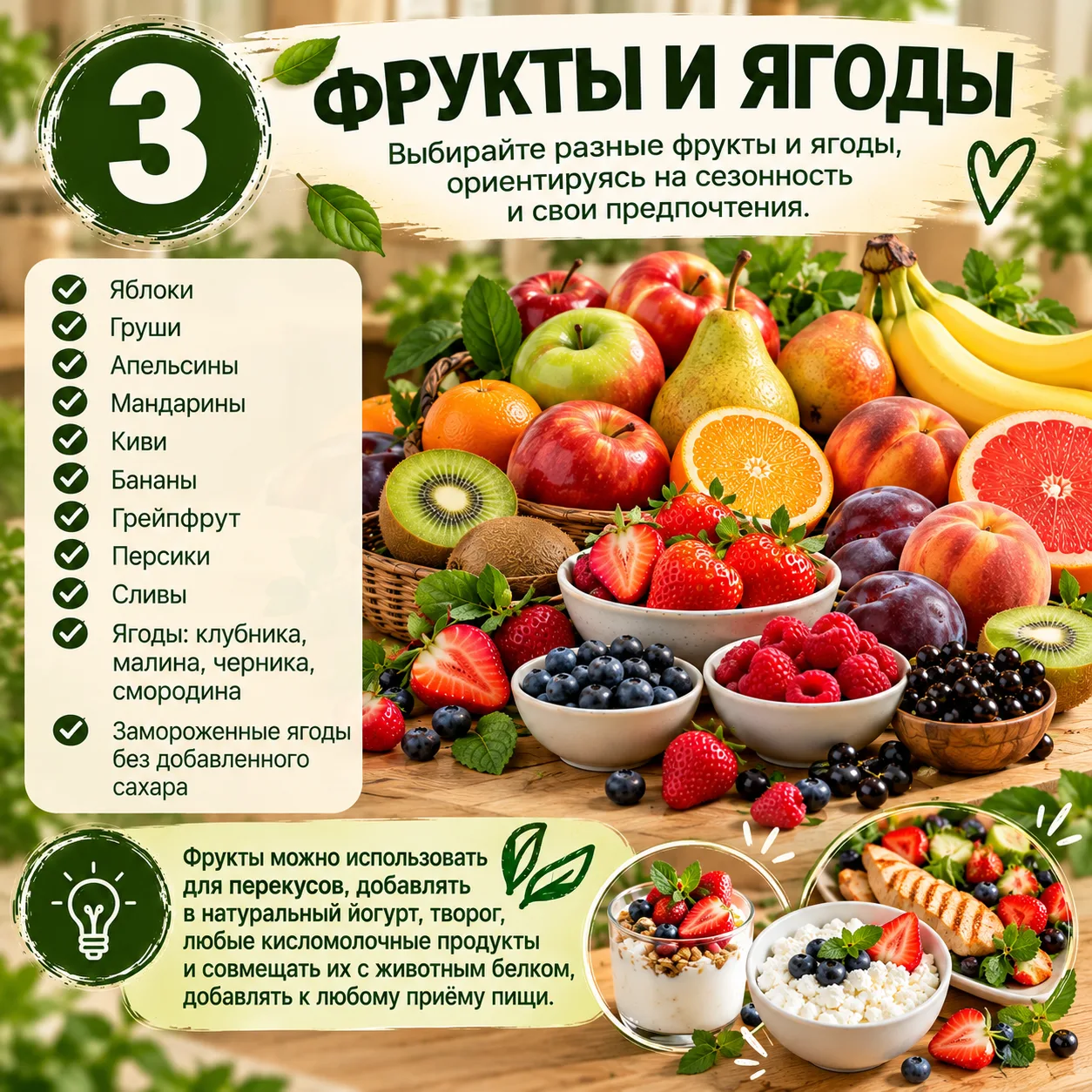 🍎 3. ФРУКТЫ И ЯГОДЫ