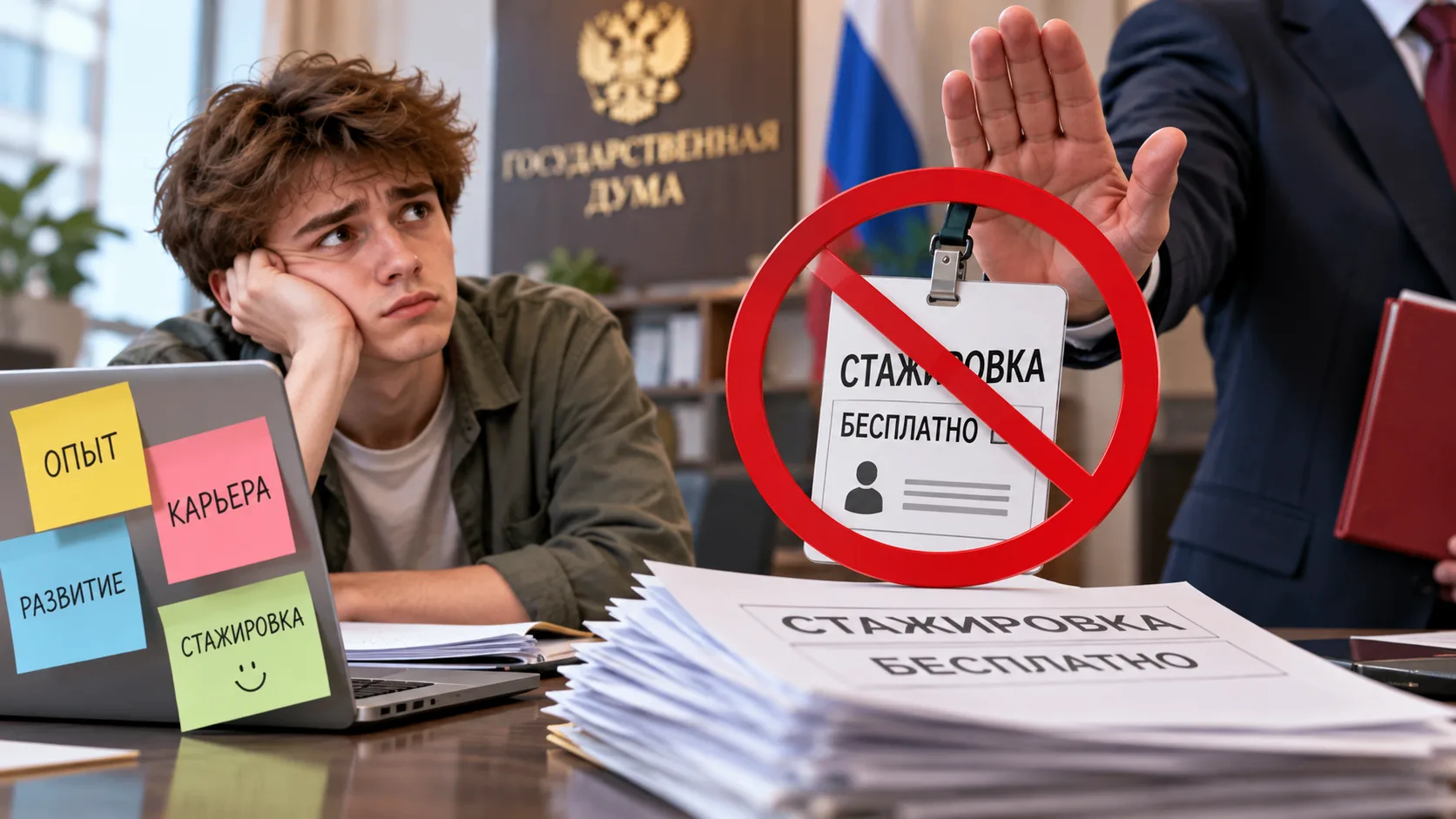 💼 Бесплатные стажировки в России могут запретить