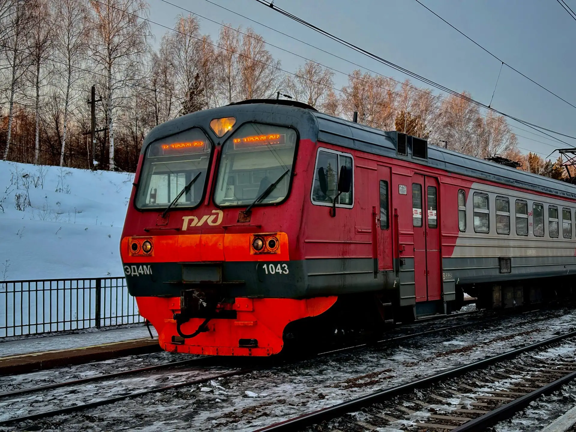 Электрички перейдут на зимний график