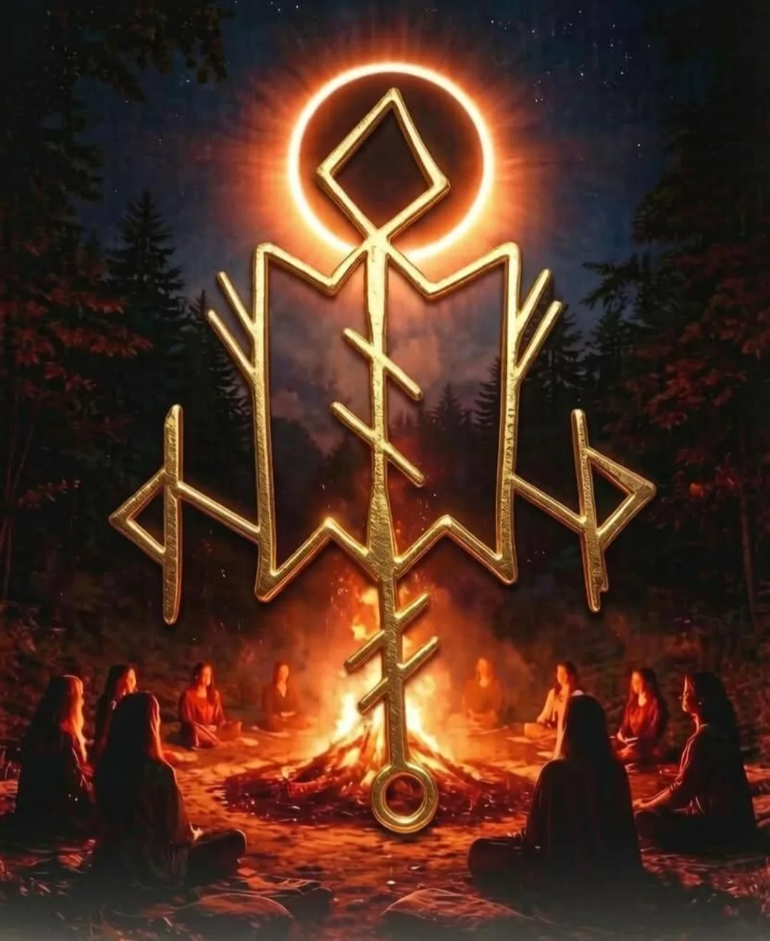 🔥🔮РУНИЧЕСКИЙ СТАВ "РОДОВОЙ КОСТЁР" 🔮🔥