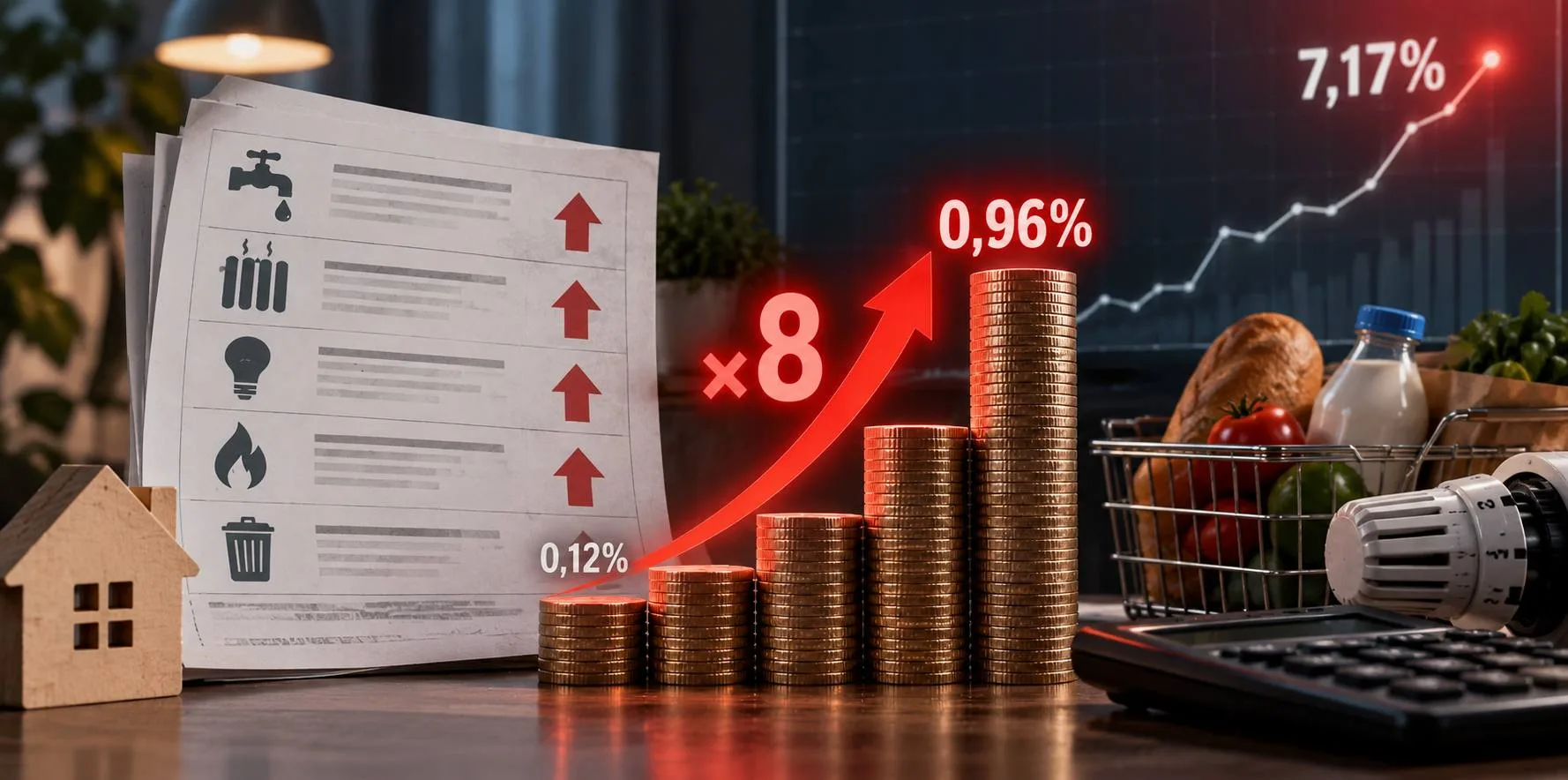 Тарифы ЖКХ разогнали инфляцию: за неделю рост цен ускорился в 8 раз