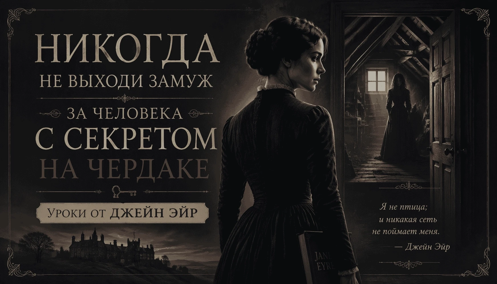Никогда не выходи замуж за человека с секретом на чердаке: уроки от Джейн Эйр