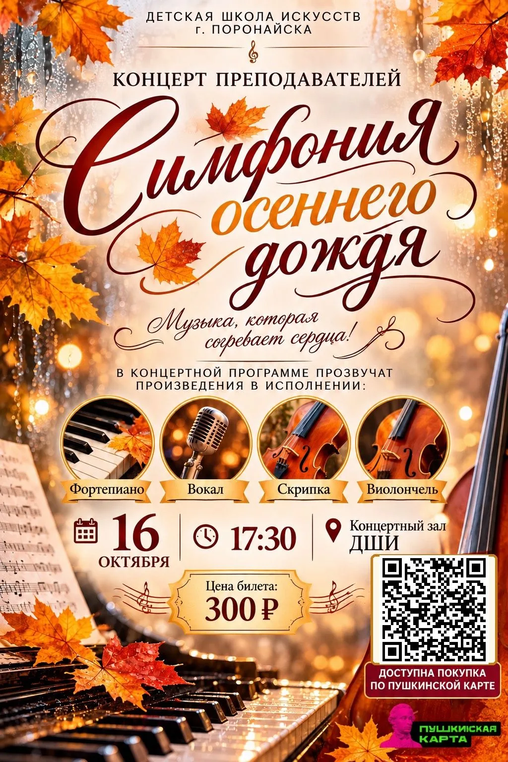 🍁🎶 «СИМФОНИЯ ОСЕННЕГО ДОЖДЯ» 🎶🍂
