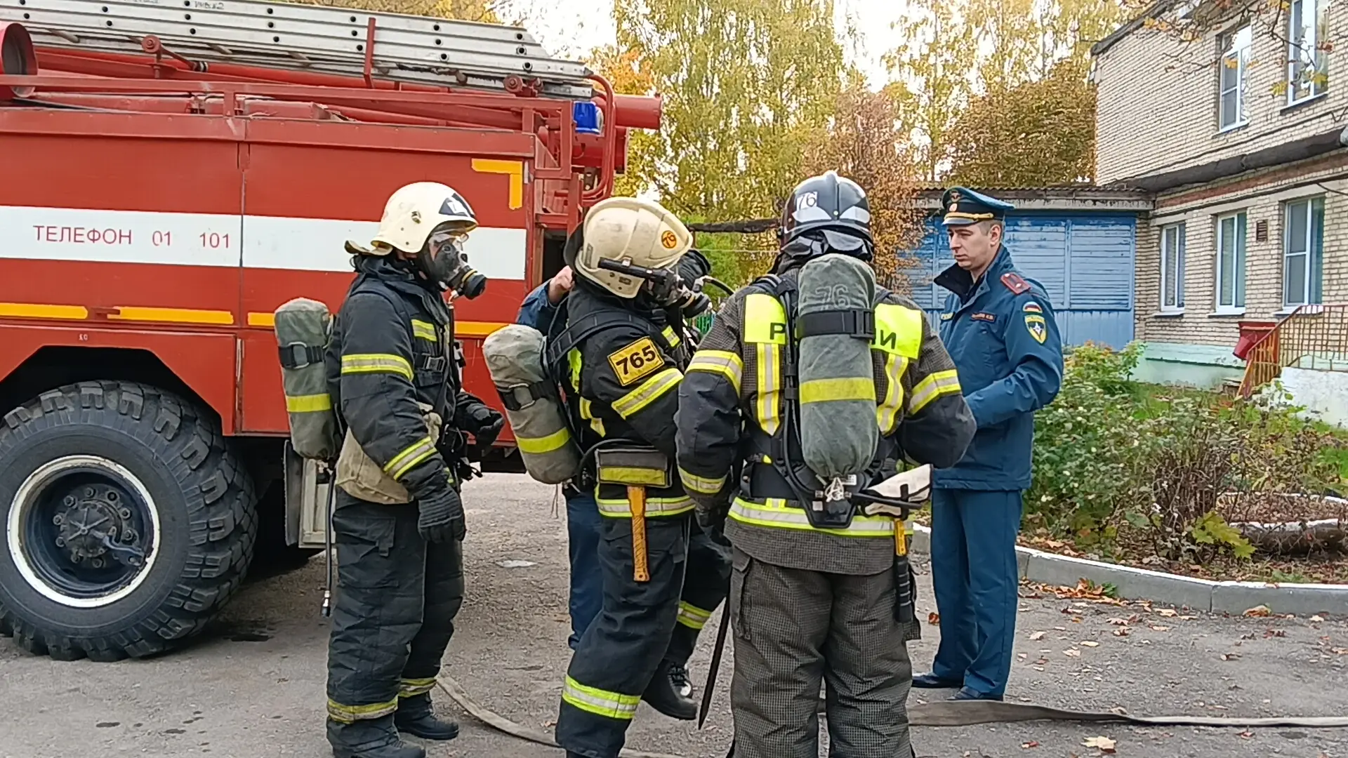 🧯9 октября в детском саду были проведены тренировочные пожарно-тактические учения личн...