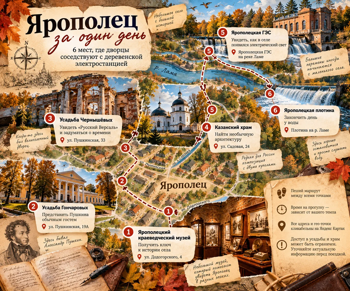 🔰Ярополец за один день: 6 остановок между дворцами и деревенской электростанцией🔰