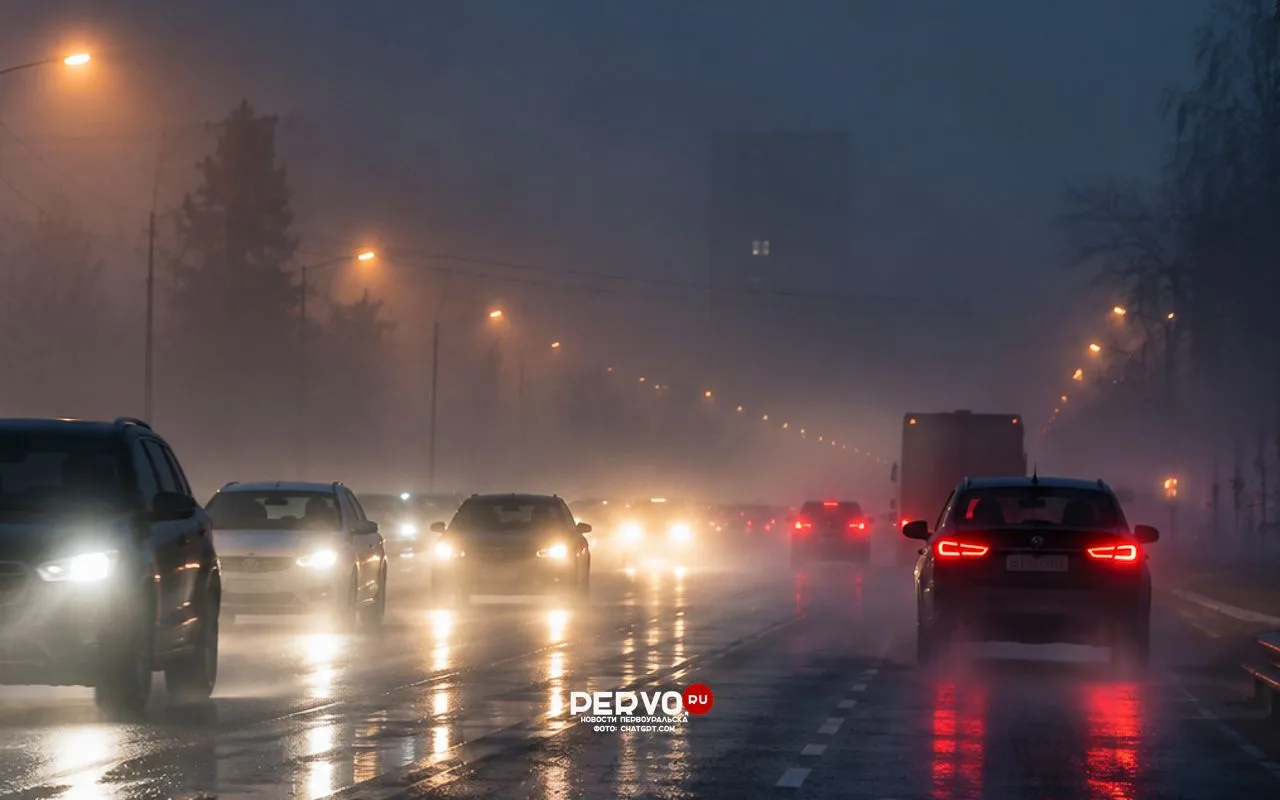 🌫 Сегодня утром на дорогах #Первоуральска и Свердловской области наблюдается сильный т...