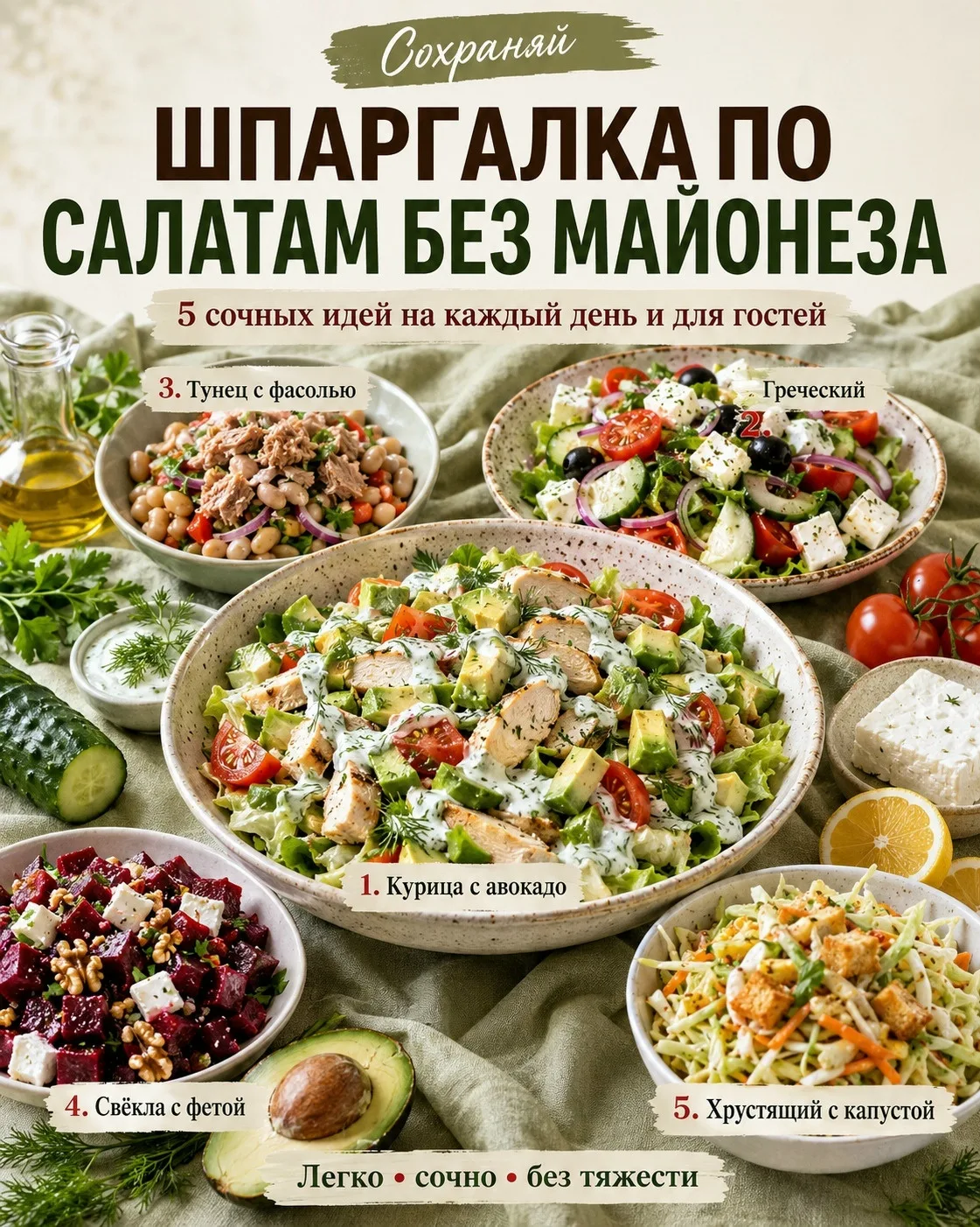 ✨Салат с курицей и авокадо✨