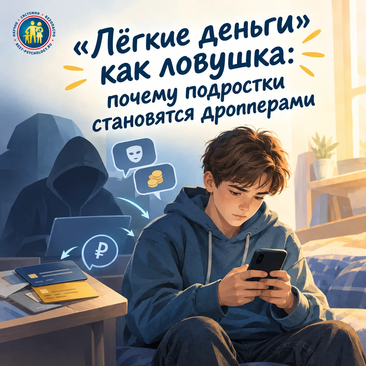 «Лёгкие деньги» как ловушка: почему подростки становятся дропперами