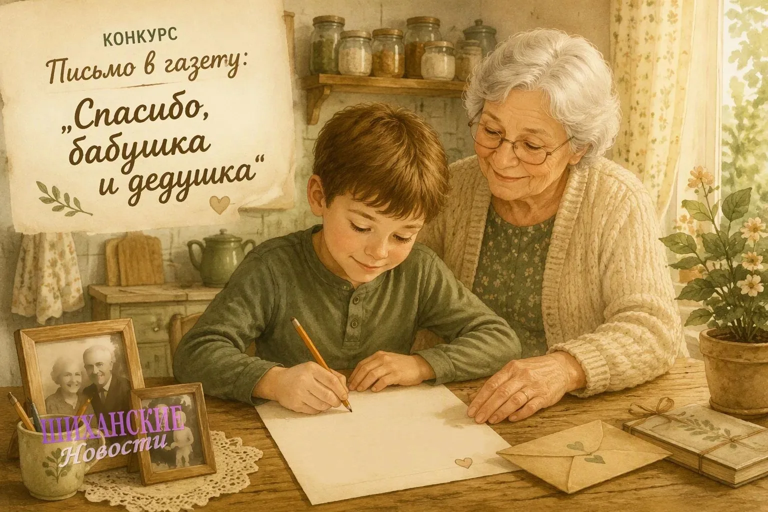 👵👴 Конкурс для всей семьи: «Письмо в газету: Спасибо, бабушка и дедушка»