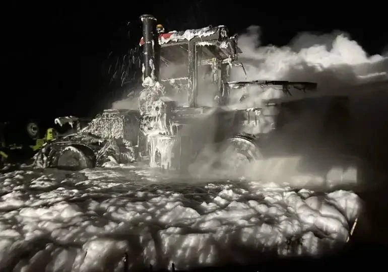🚜 В селе Малая Малышевка Кинельского района сгорел трактор