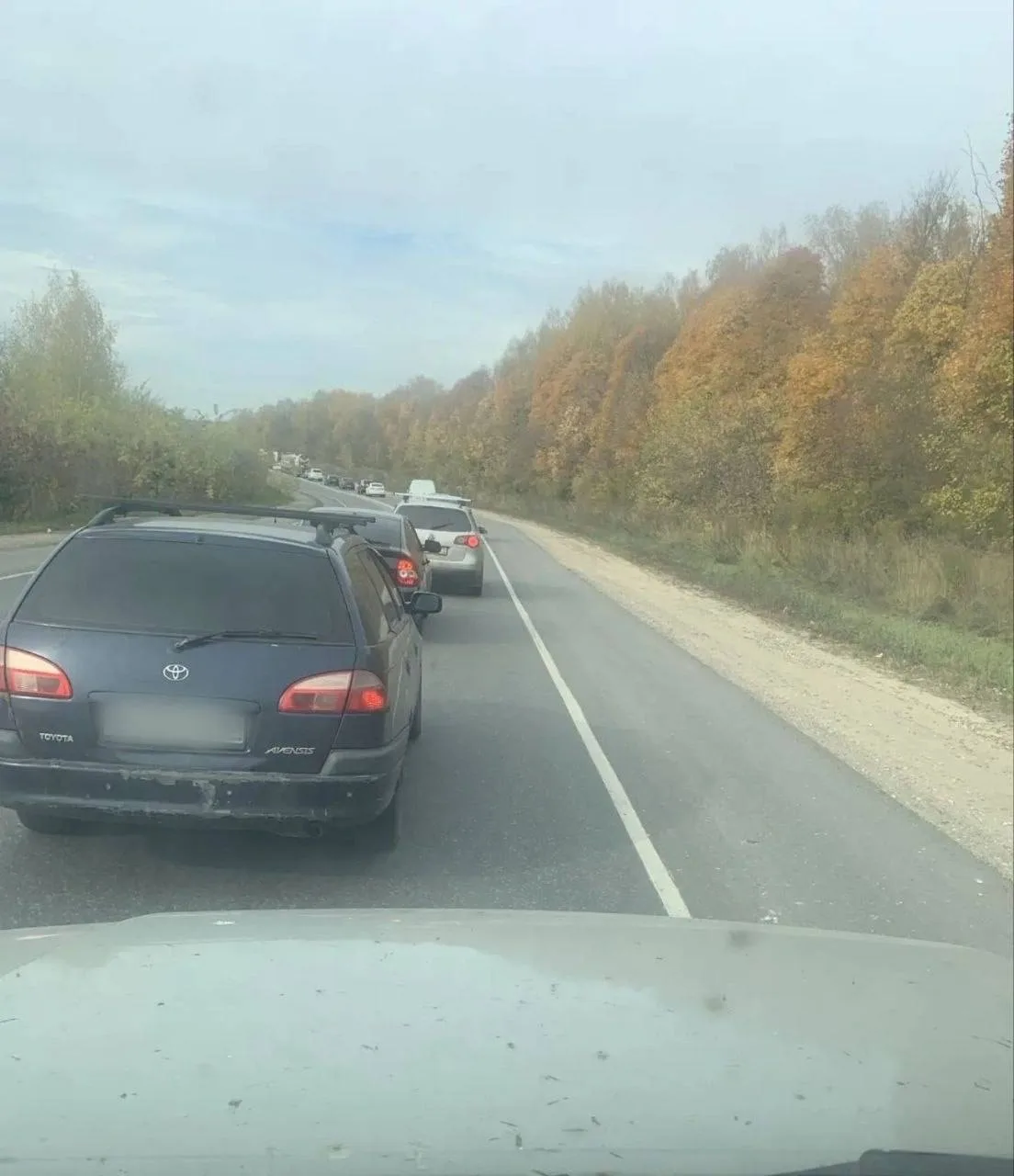 Затор на Новомосковском шоссе
