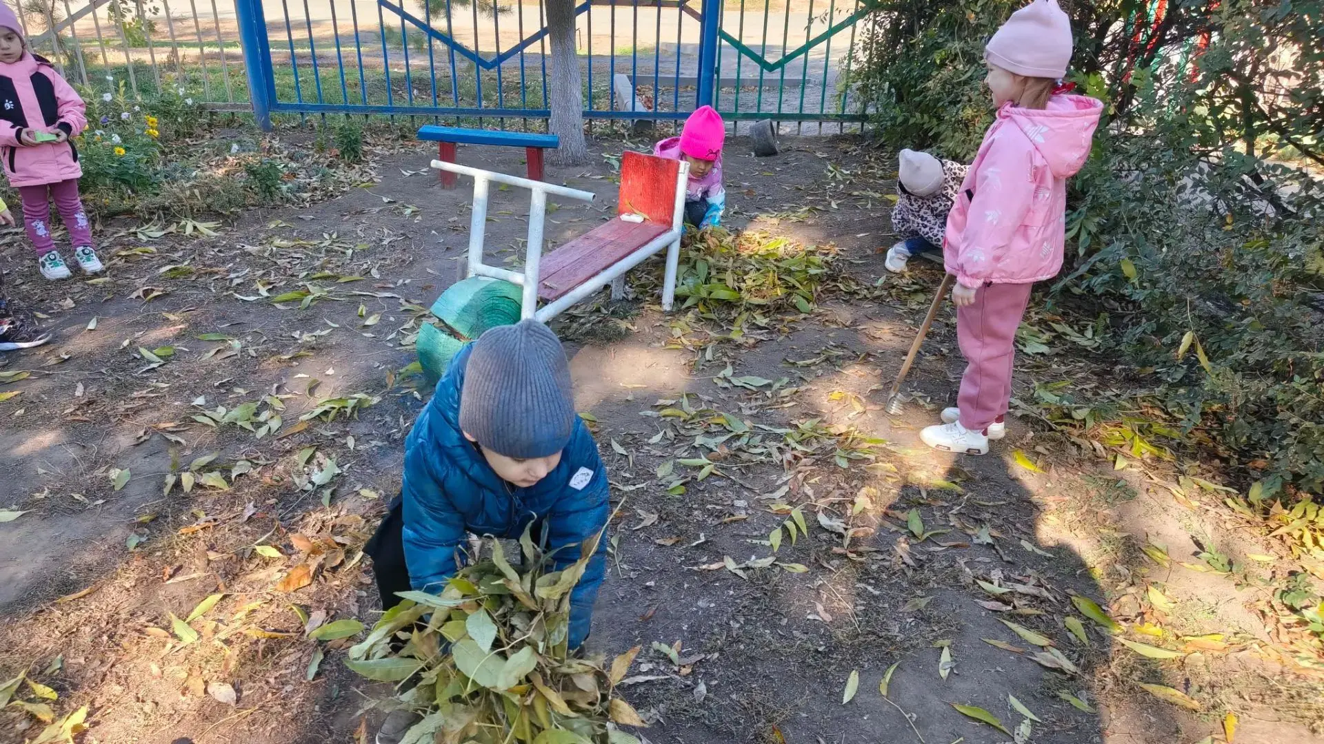 В старшей группе «Солнышко» прошел осенний субботник. Вооружившись необходимым инвентар...