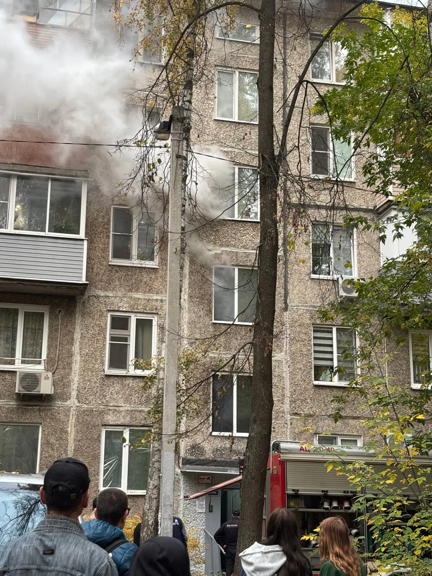 Пожар в Серебрянке