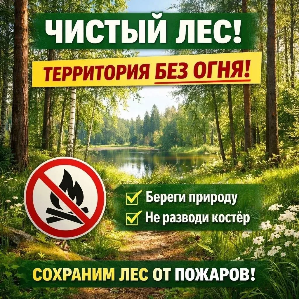 🌲"Чистый лес - территория без огня "
