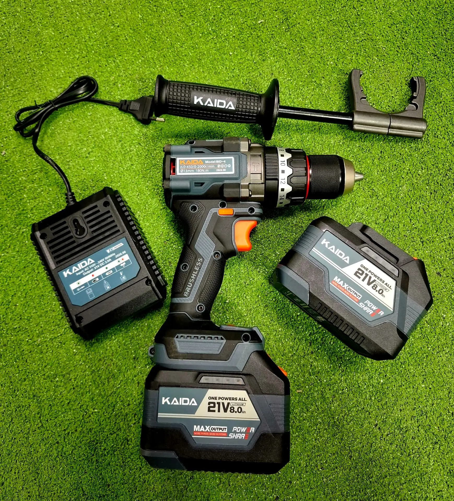 ✅️Шуруповерт Kaida BID-4 21V 8Ah 180N.m +2 аккумулятора