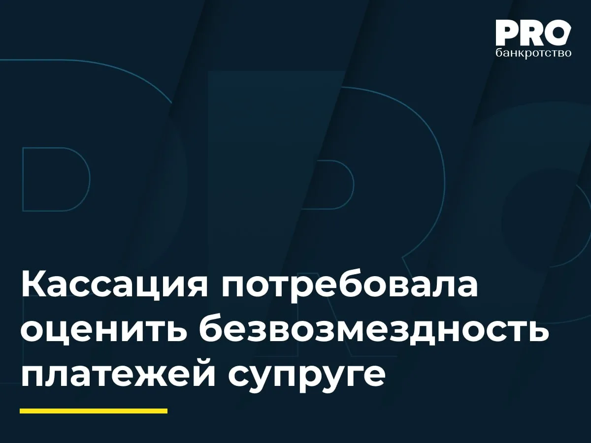 Кассация потребовала оценить безвозмездность платежей супруге