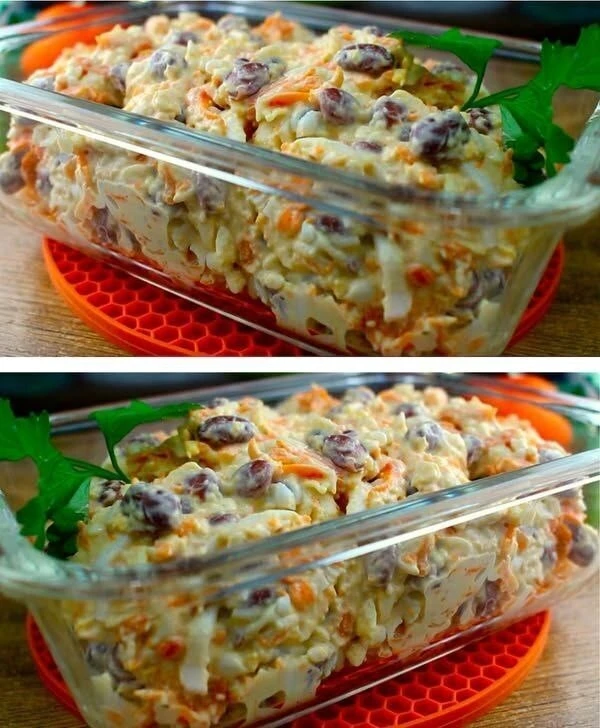 Из одной банки фасоли можно создать невероятно вкусный салат. Это простое, сытное и нед...