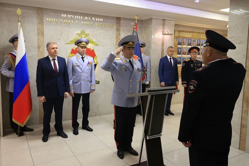 3 октября в Воронежском институте МВД России состоялась церемония приведения к Присяге ...